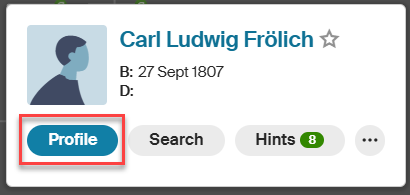 profile card