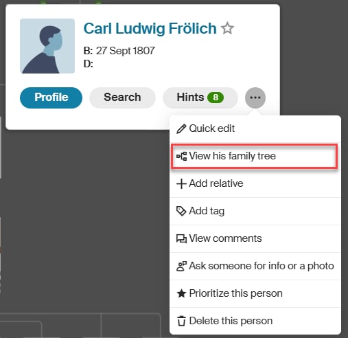 view family tree